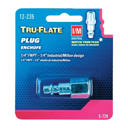 Tru-Flate Air Plug I/M 1/4"Fnpt 12235